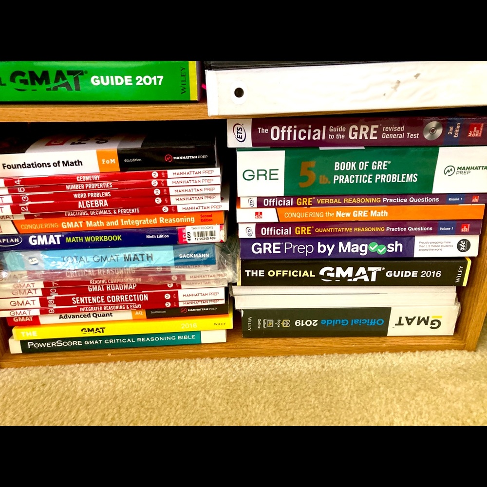 Manhattan Gmat books plus flash cards